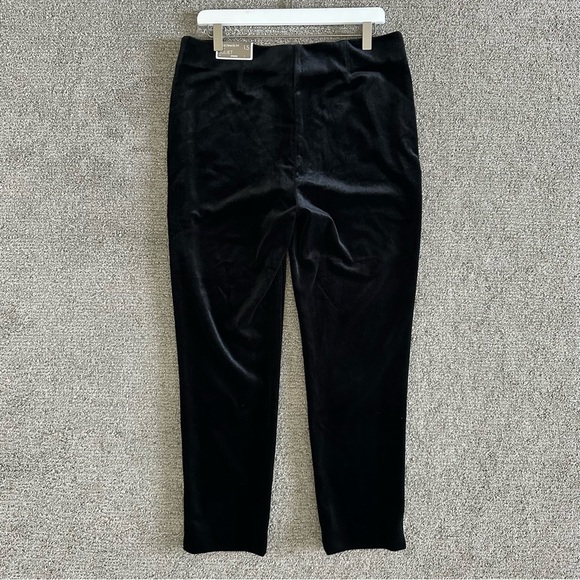 Chico's The Juliet‎ Velveteen Ankle Pants Black size 1.5/10 The Ultimate Fit NWT - Picture 6 of 8